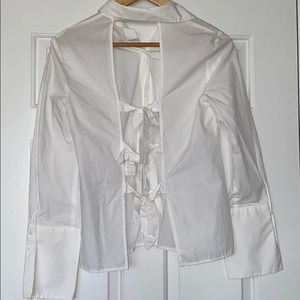 2/$15 Zara open back Oxford with bows